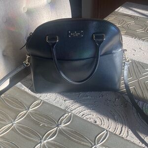 Classy Kate Spade NYC Grove Street Carlie Domed Black Satchel